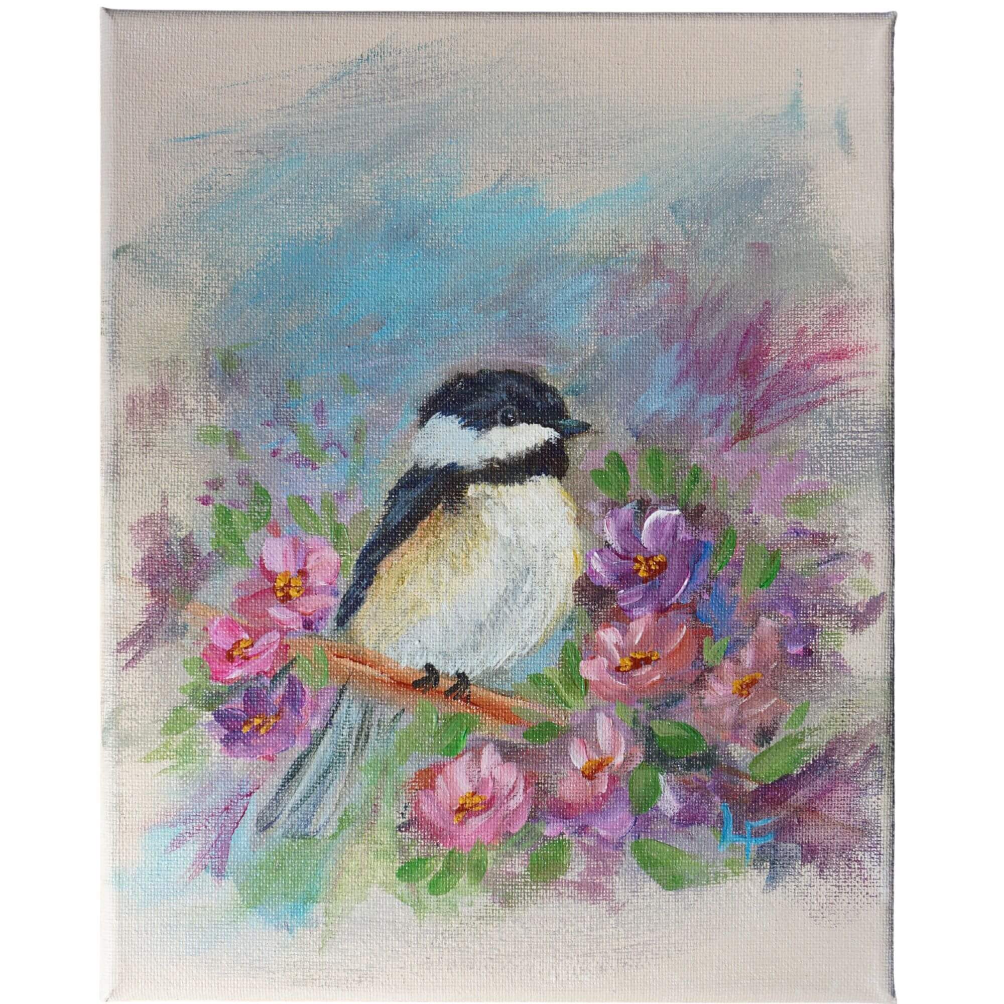 acrylic bird painting