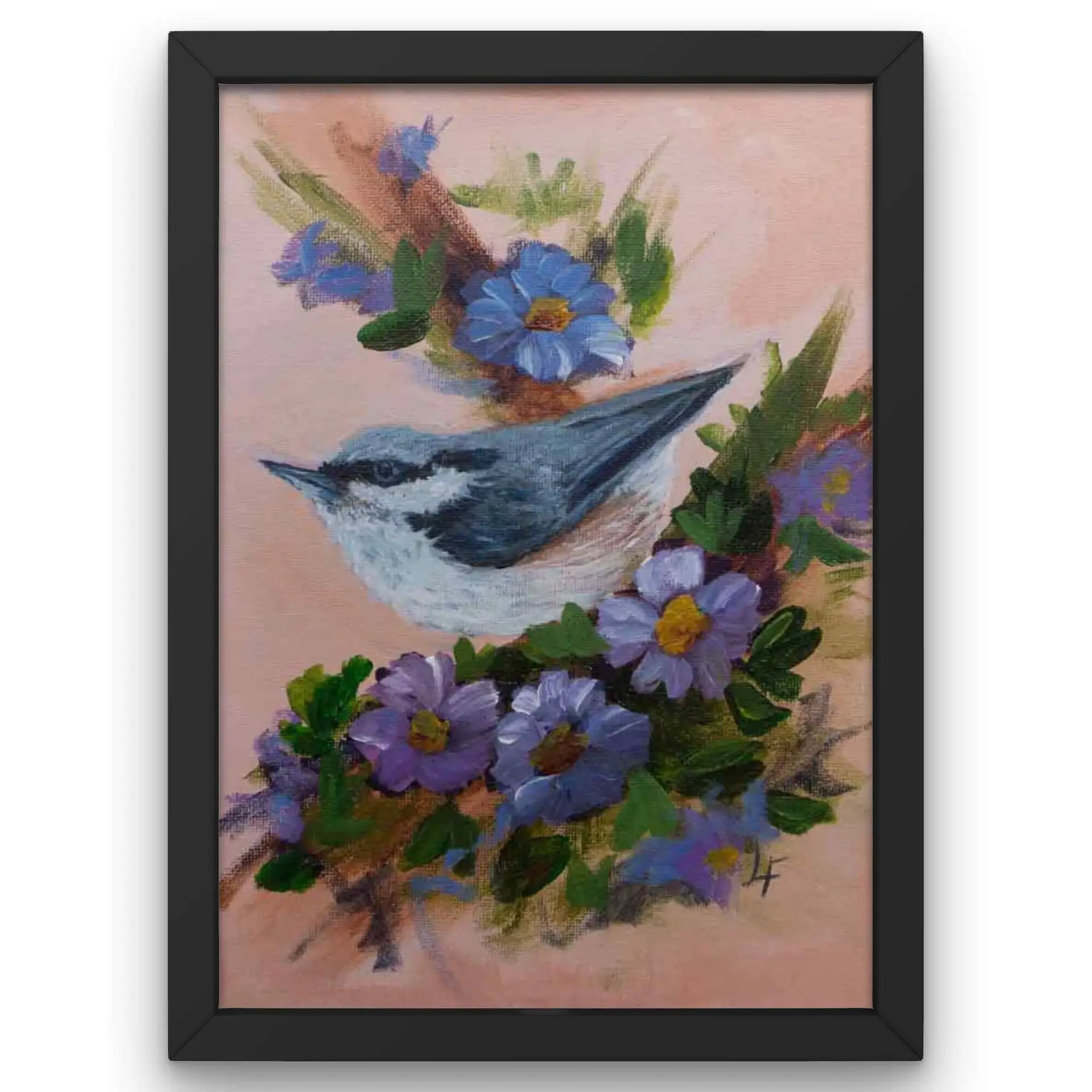 bird painting nature painting original art