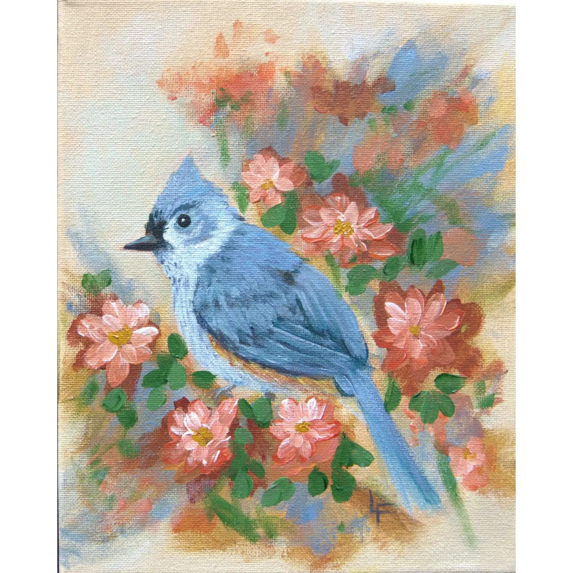 Tufted Titmouse - Acrylic Painting