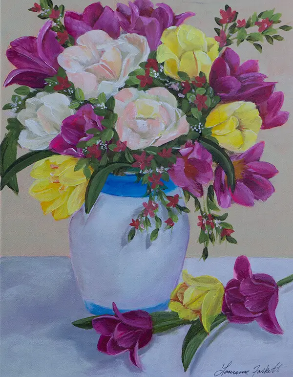 tulips Original Paintings tulip painting floral art