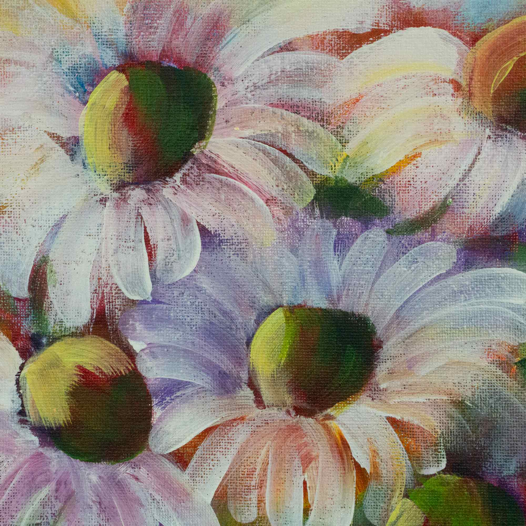 Original art Dancing Daisies original painting